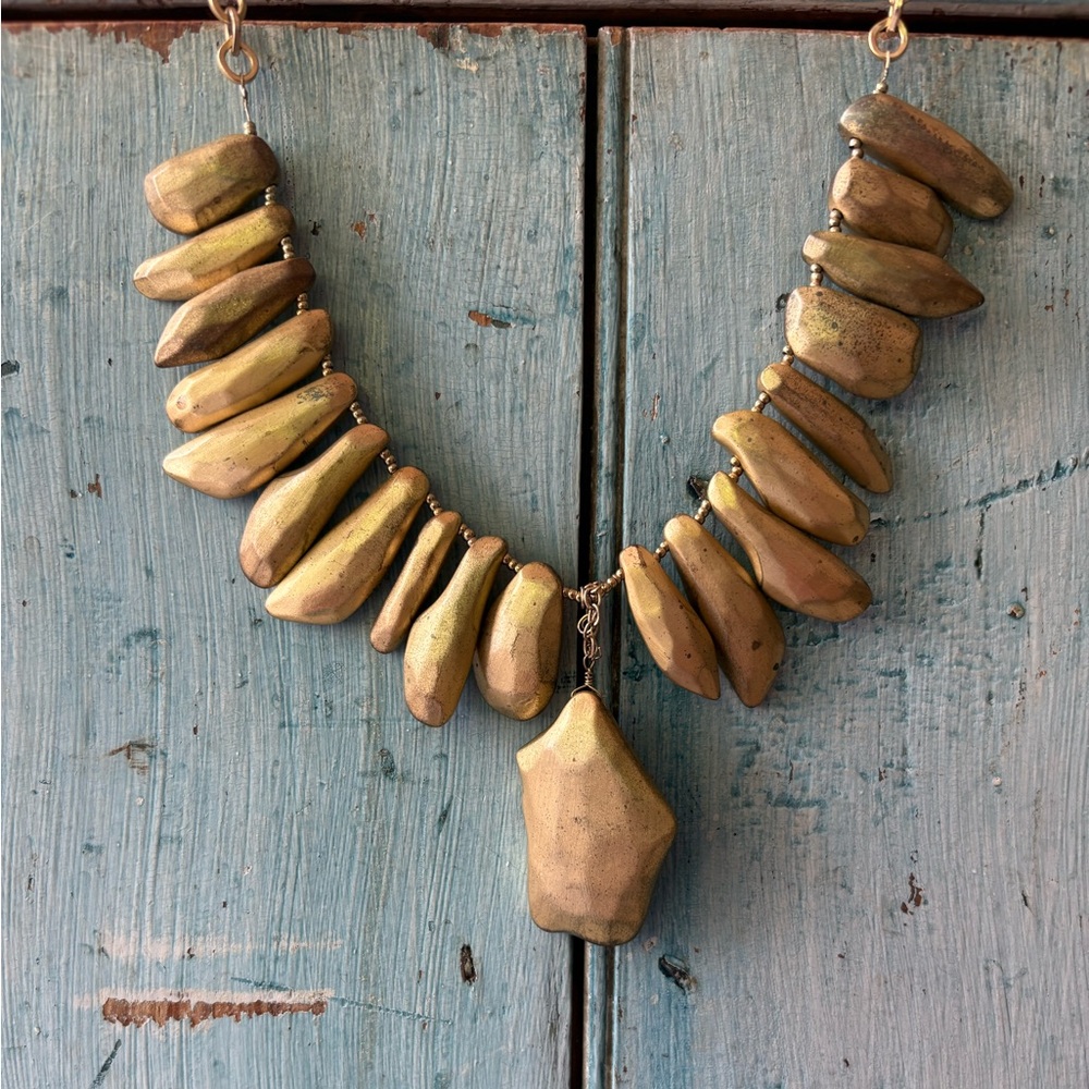 Fun & Unique Gold Nugget Necklace